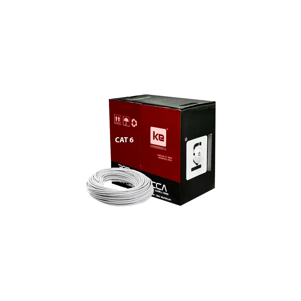 UTP ECO CAT6 | CABLE ECO UTP CAT 6 INTERIOR X305 MTS CAJA ROJA