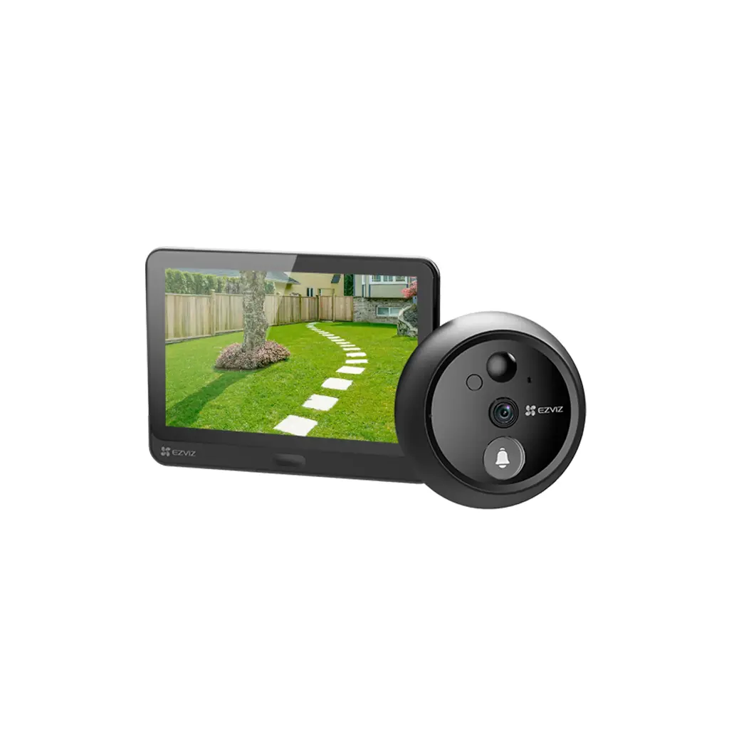 CS-HP4-R100-6E2WPFBS | VIDEOPORTERO CON MIRILLA Y PANTALLA WI-FI DE BATERÍA RECARGABLE